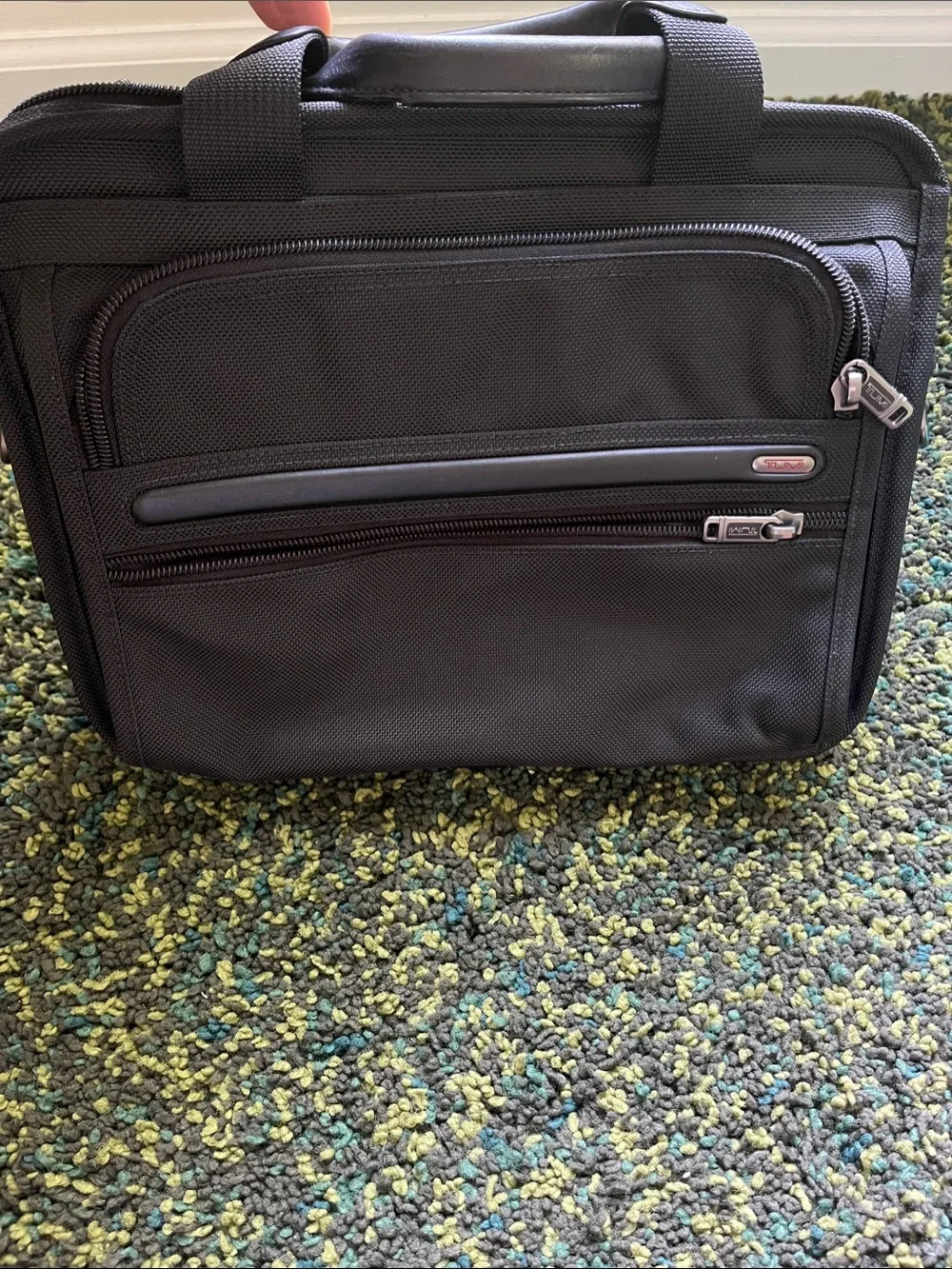 Black Men's Briefcase Laptop Bag - Tumi